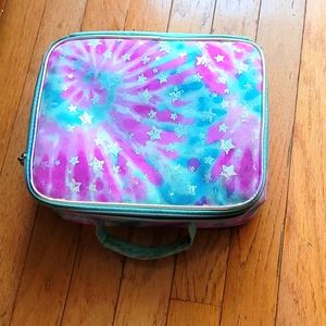 Justice tie dye lunch bag